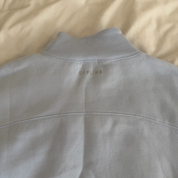 aerie Offline Cloud Fleece Oversized Mock Neck Sweatshirt - Picture 6 of 8